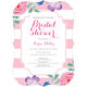 Light Pink Vintage Flower Bridal Shower Invitations Image 3 of 6